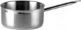 CASSERUOLA BASSA ACCIAIO 1 MANICO diametro 16 cm, altezza 9,5 cm, capacità 1,9 lt